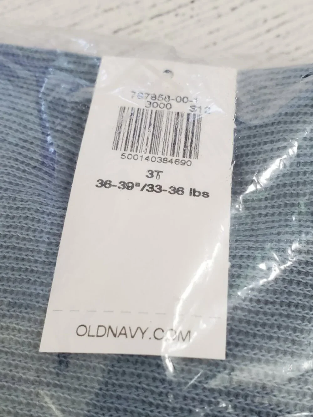 Old Navy Toddler Boy Oversized Long-Sleeve Ribbed Polo Sweater Size 3T NWT Blue
